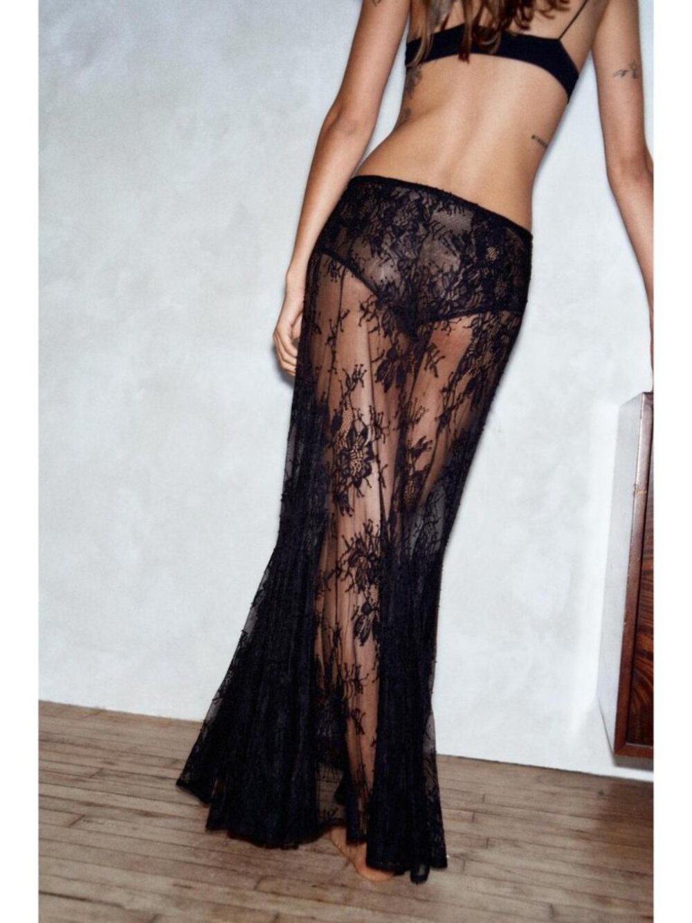 ZARA LACE LONG SKIRT 4770/712/800